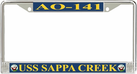 USS Sappa Creek AO-141 License Plate Frame