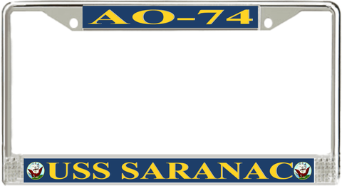 USS Saranac AO-74 License Plate Frame