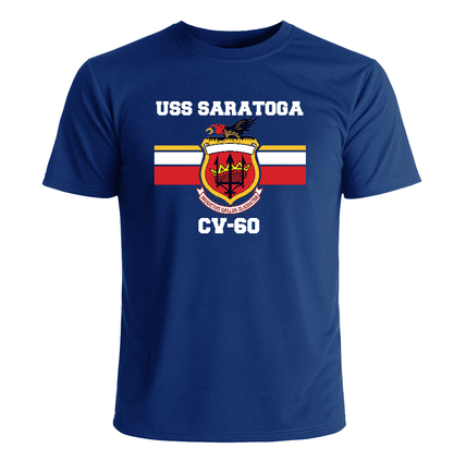 USS Saratoga CV-60 Crest T-Shirt