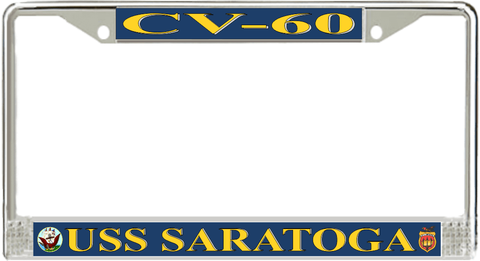 USS Saratoga CV-60 License Plate Frame