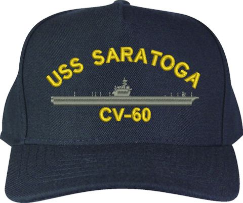 USS Saratoga CV-60 U.S. Made Cap