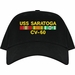 USS Saratoga CV-60 with Vietnam Service Ribbons Embroidered Cap