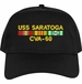 USS Saratoga CVA-60 with Vietnam Service Ribbons Embroidered Cap