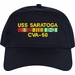 USS Saratoga CVA-60 with Vietnam Service Ribbons Embroidered Cap