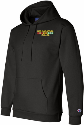 USS Saratoga CVA-60 with Vietnam Service Ribbons Hoodie