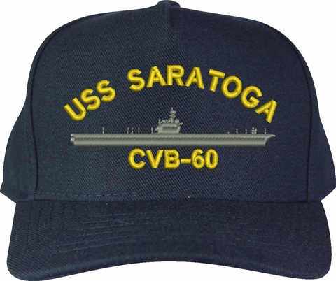 USS Saratoga CVB-60 U.S. Made Cap