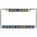 USS Sarda SS-488 License Plate Frame