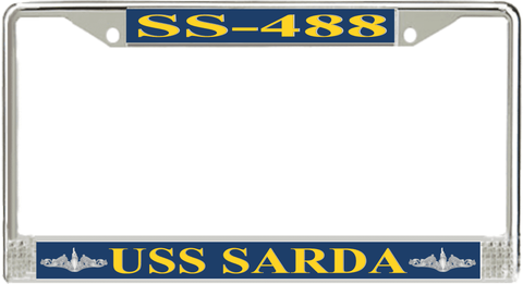USS Sarda SS-488 License Plate Frame