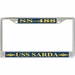 USS Sarda SS-488 License Plate Frame