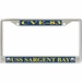 USS Sargent Bay CVE-83 License Plate Frame