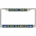 USS Sargo SSN-583 License Plate Frame
