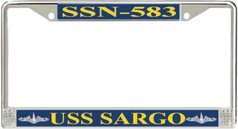 USS Sargo SSN-583 License Plate Frame