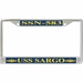 USS Sargo SSN-583 License Plate Frame