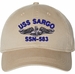 USS Sargo SSN-583 with Dolphins Unstructured Dad Cap