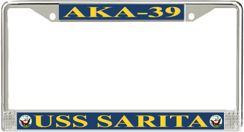 USS Sarita AKA-39 License Plate Frame