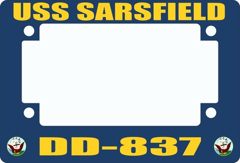 USS Sarsfield DD-837 Motorcycle Frame