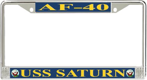 USS Saturn AF-40 License Plate Frame