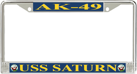 USS Saturn AK-49 License Plate Frame