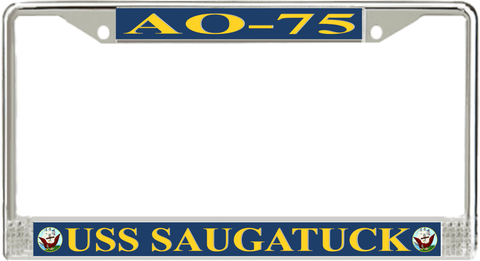 USS Saugatuck AO-75 License Plate Frame
