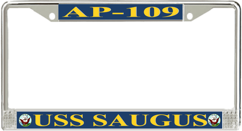USS Saugus AP-109 License Plate Frame