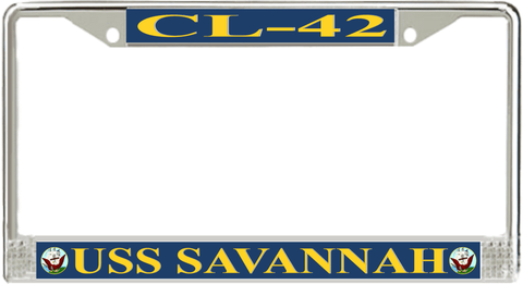 USS Savannah CL-42 License Plate Frame