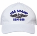 USS Scamp SSN-588 with Dolphins Unstructured Dad Cap
