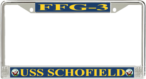 USS Schofield FFG-3 License Plate Frame