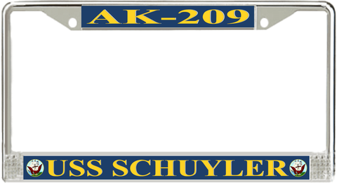 USS Schuyler AK-209 License Plate Frame