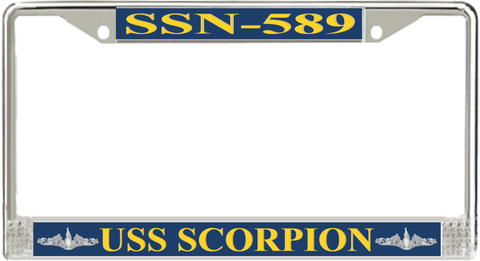 USS Scorpion SSN-589 License Plate Frame