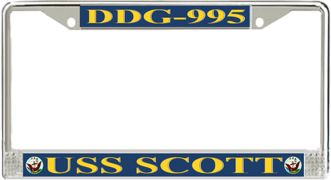 USS Scott DDG-995 License Plate Frame