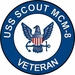 USS Scout MCM-8 Veteran Decal Sticker