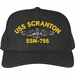 USS Scranton SSN-756 with Dolphins Custom Embroidered Cap