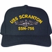 USS Scranton SSN-756 with Dolphins Custom Embroidered Cap