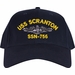 USS Scranton SSN-756 with Dolphins Custom Embroidered Cap