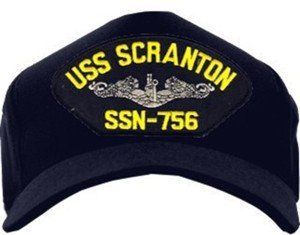 USS Scranton SSN-756 with Silver Dolphins Emblematic Cap