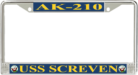 USS Screven AK-210 License Plate Frame