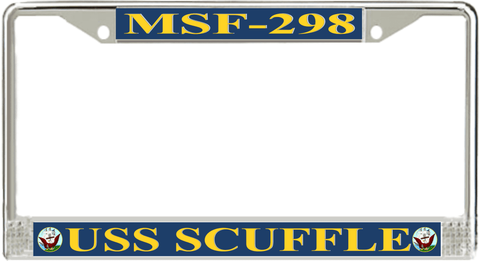 USS Scuffle MSF-298 License Plate Frame