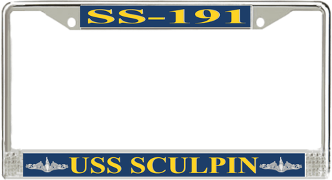 USS Sculpin SS-191 License Plate Frame