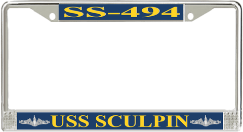 USS Sculpin SS-494 License Plate Frame
