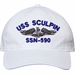 USS Sculpin SSN-590 with Dolphins Unstructured Dad Cap