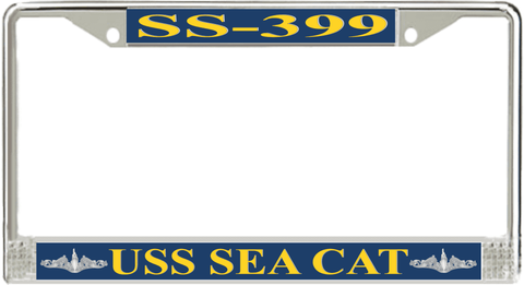 USS Sea Cat SS-399 License Plate Frame