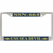 USS Sea Devil SSN-664 License Plate Frame