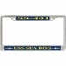 USS Sea Dog SS-401 License Plate Frame