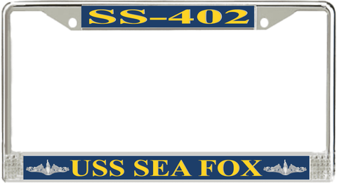 USS Sea Fox SS-402 License Plate Frame