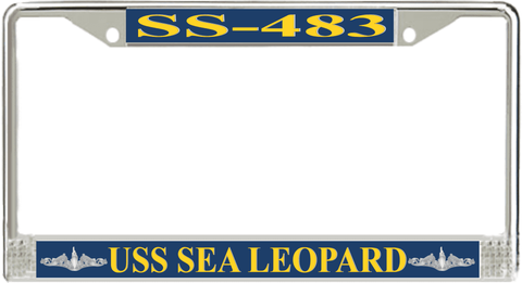 USS Sea Leopard SS-483 License Plate Frame