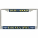 USS Sea Owl SS-405 License Plate Frame