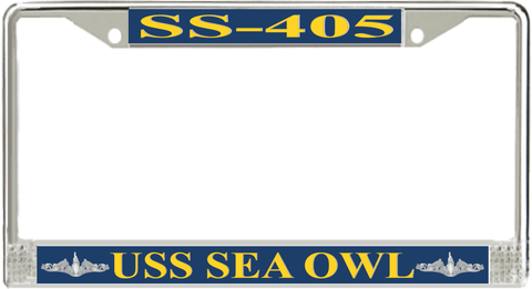 USS Sea Owl SS-405 License Plate Frame