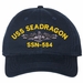 USS Seadragon SSN-584 with Dolphins Unstructured Dad Cap