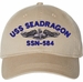 USS Seadragon SSN-584 with Dolphins Unstructured Dad Cap