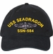 USS Seadragon SSN-584 with Dolphins Unstructured Dad Cap